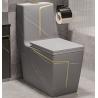 Buy cheap Siphon Flushing Floor Mounted Black White Toilet S Trap Hotel Design from wholesalers