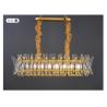 Buy cheap Luxury Kitchen Chandelier Modern Home Decor Hang Lamp Gold Rectangle ceiling light fixture(WH-CY-235) from wholesalers