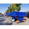 Buy cheap 3 Triple Axle Cargo Trailer Side Wall Cargo Semi Trailer Truck 40-60 Tons 13000mm from wholesalers