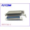 Buy cheap 90 Degree 25 Pairs Plug Centronic Solder Pin Connector with Metal Cover Certified UL from wholesalers