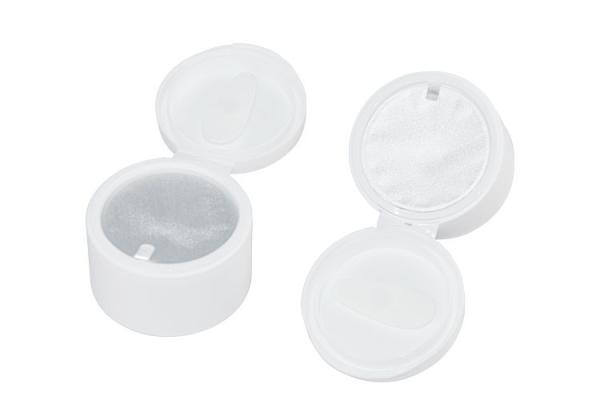 Buy cheap PP flip top cap cream jar 100g with Magnet scoop uses aluminum foil gasket for thermal sealing from wholesalers