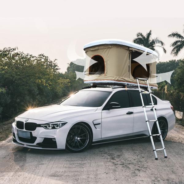 Buy cheap Outdoor Folding Car Roof Top Tent Aluminum Automatic Hydraulic Brace Frame PU Coated from wholesalers