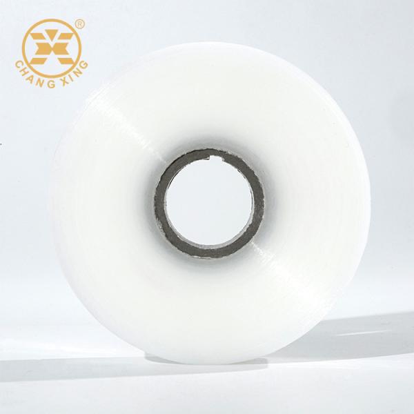 10M 20M Clear Stretch Film Raw Material Transparent Plastic Wrap With Adhesive