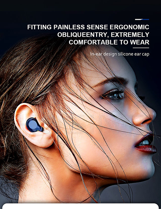 HIFI Stereo Sports Play Time 6h In Ear Wireless Earphones