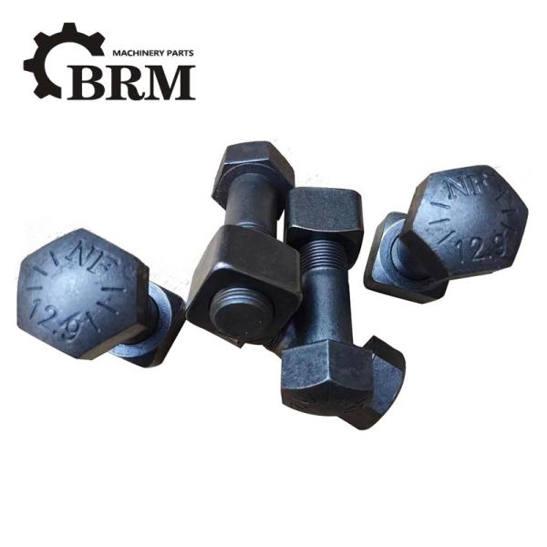 Buy cheap ISO Excavator Track Bolts M24 Zinc Plated Finish Track Shoe Bolt from wholesalers