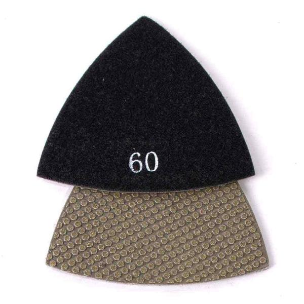 Buy cheap Electroplated Synthetic Diamond Polishing Pads Triangle Shape Colorful Nickle Bond from wholesalers