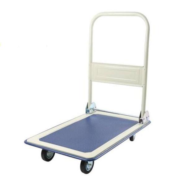 85CM 90CM 250KGS Logistic Trolley Stainless Steel Platform Cart Warehouse
