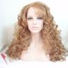 Buy cheap Blonde Synthetic Lace Front Wigs For White Women Curly Hair Texture In Stock from wholesalers