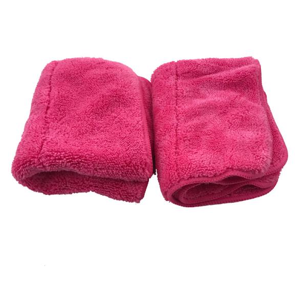 Buy cheap 20% Polyamide Microfiber Cleaning Cloth Red Coral Fleece 40x40 Terry Towel from wholesalers