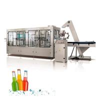 Buy cheap Glass Bottled Liquid Filling Machine Automatic Sparkling Water Production Line product