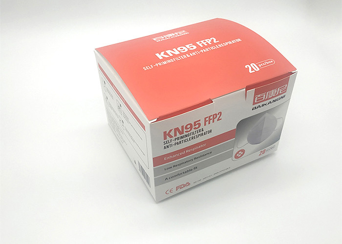 KN95 Melt Blown Nonwoven Face Mask For Easy Breathing / Disposable Gas Masks