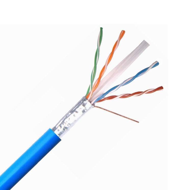 PVC PE Double Sheath Utp Category 6 Cable For Network FTP CCA Conductor