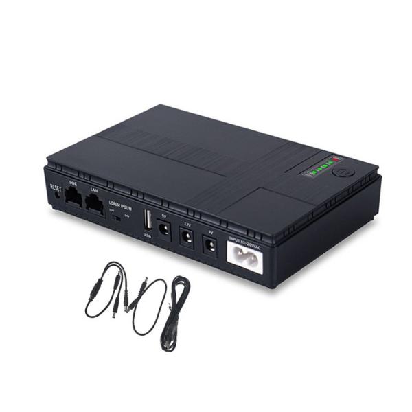 DC UPS Uninterrupted Power Supply 8800mah Mini UPS Output 5VDC/9VDC/12VDC POE15V