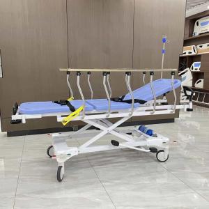Wholesale Emergency Stretcher Trolley Hydraulic Emergency Trolley Medical Product Wheelchair transfer bed from china suppliers