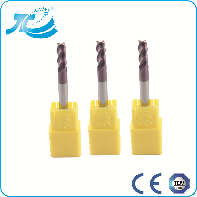 1.0 - 25.0mm Diameter Square End Mill , Four Flute End Mill