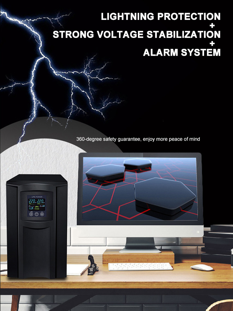 Home 220V Backup External Battery Ups Power Supply 800w 1600w 2400w Online Ups Backup Power