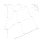 White Square Replacement Football Net Soccer Field Goal Netting Hanging