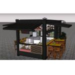 20ft 40ft Design Tiny Fast Food Store Prefab Shipping Container Coffee Shop Cafe