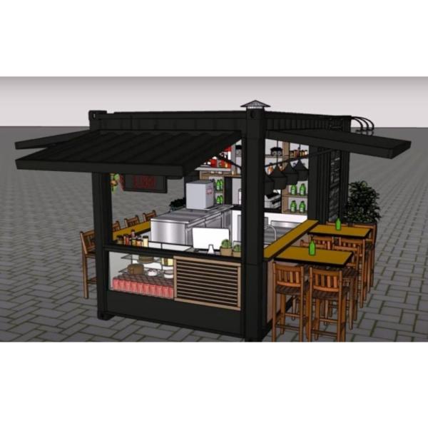 Buy cheap 20ft 40ft Design Tiny Fast Food Store Prefab Shipping Container Coffee Shop Cafe Bar from wholesalers
