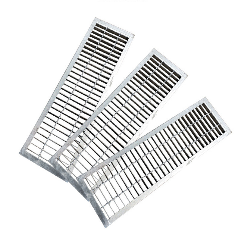 Serrated Galvanized Steel Grating Trench Cover 305/30/100