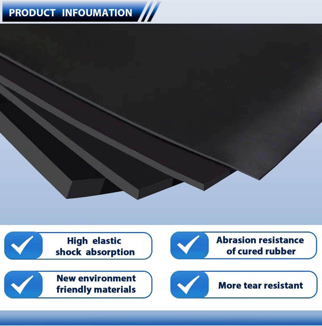 Stables Rubber Sheet With Excellent Aging Resistance And Customization Options