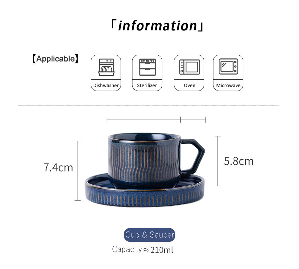 Reactive Glaze Latte Cups And Saucer Sustainable Cappuccino Mug For Restaurant Needs
