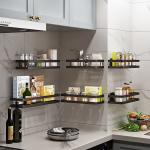 201 Stainless Steel Kitchenwares 25cm-40cm Wall Mounted Condiment Organizer