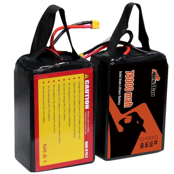Buy cheap High Quality 25C Discharge Rate Agriculture Drone Battery Pack 22.2V 6S 78000mah Lipo Battery from wholesalers