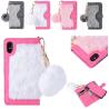 Buy cheap Hot sale in Amazon Fur Detachable TPU Leather Wallets Phone Case Cover for iPhone X from wholesalers