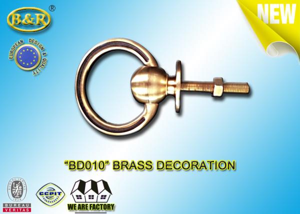 Buy cheap BD010 Brass Handle Ring Shape Funeral Decoration Material Copper Alloy Coffin Decoration from wholesalers