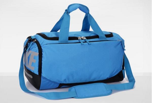 Buy cheap Mens Travel Duffel Bag , OEM Nylon Ripstop Blue Sports Bags Lightweight from wholesalers