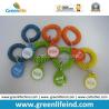 Buy cheap Promotional Solid Red Wrist Coil Strap W/Heart Number Tag from wholesalers