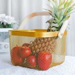 Buy cheap 25cm Length Hand Held 550G Black Metal Fruit Bowl from wholesalers