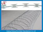 Single Loop / Flat Type Razor Barbed Wire For Railway / Highway Anti Theft