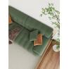 Buy cheap Knitted Modern Fabric Sofa Set Ergonomic Cloth Green 3 Seater Fabric Sofa from wholesalers