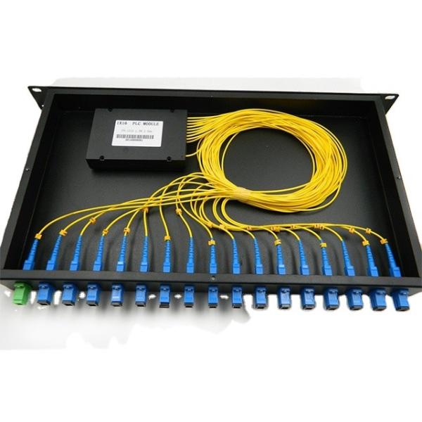 Buy cheap Rack Mounted SMF 1550nm 1x16 Fiber Optical Splitter Box from wholesalers