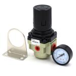 AR Series Precision Air Pressure Reducing Valve Black Color 1.0MPa