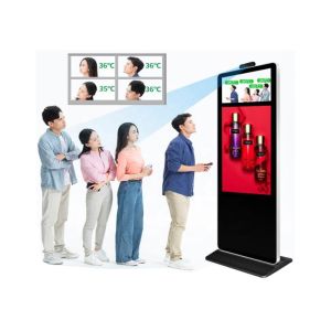 Buy cheap Temperature Screening Digital Signage Kiosk Advertising Player Display from wholesalers