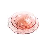 FDA Thick 4mm Irregular Shaped Glass Tableware Set