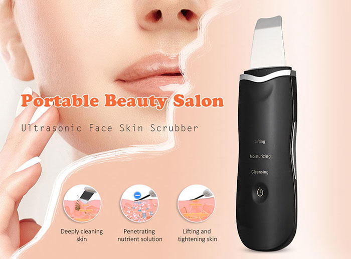 CE ROHS Skin Scrub Ultrasonic Face Scrubber Spatula Skin Scrubber Peeling