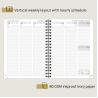 Buy cheap 100GSM Hard Leatherette Paper Vertical Weekly Planner In Pacific Green from wholesalers