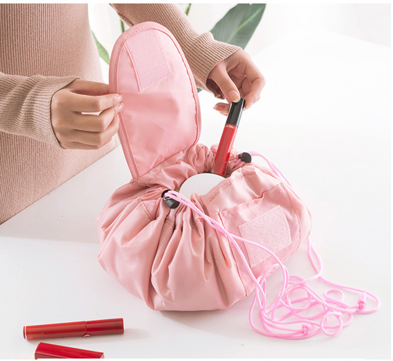 Custom Best Selling Chinese Foldable Drawstring Cosmetic Organizer Bag