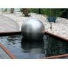 Buy cheap Outdoor Rusty Corten Steel Garden Fountain Ball Shaped Waterfall from wholesalers