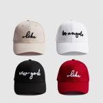 Snapback Logo Design Unisex Cotton Baseball Cap Embroidered Pattern