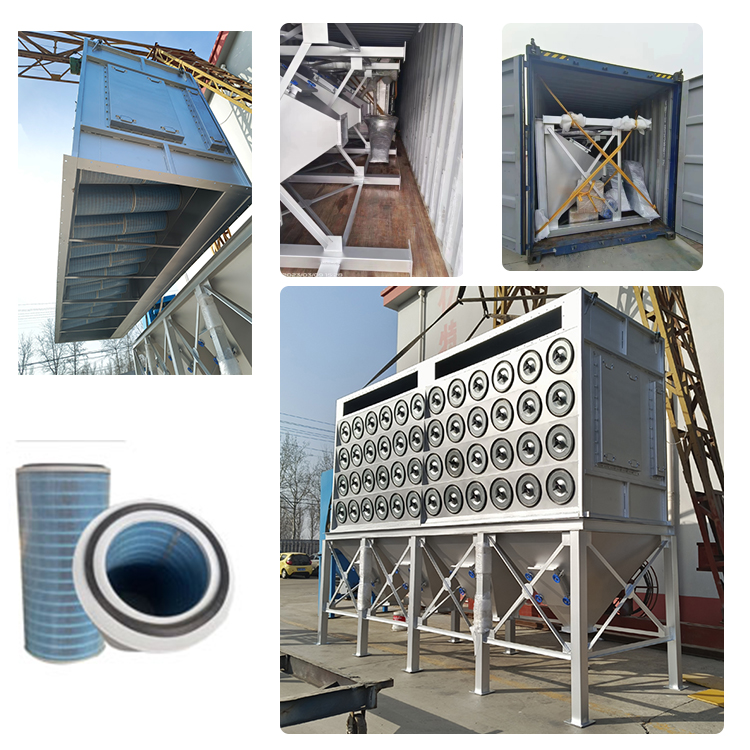 Durable Industrial Air Automatic Clean WPC Door Frame Dust Collector for Dust Removal