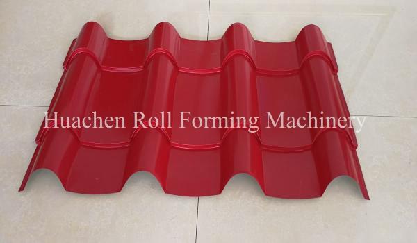 Buy cheap Automatic Metal Roof Glazed Tile Roll Forming Machine 0.3 - 0.6mm Thickness from wholesalers