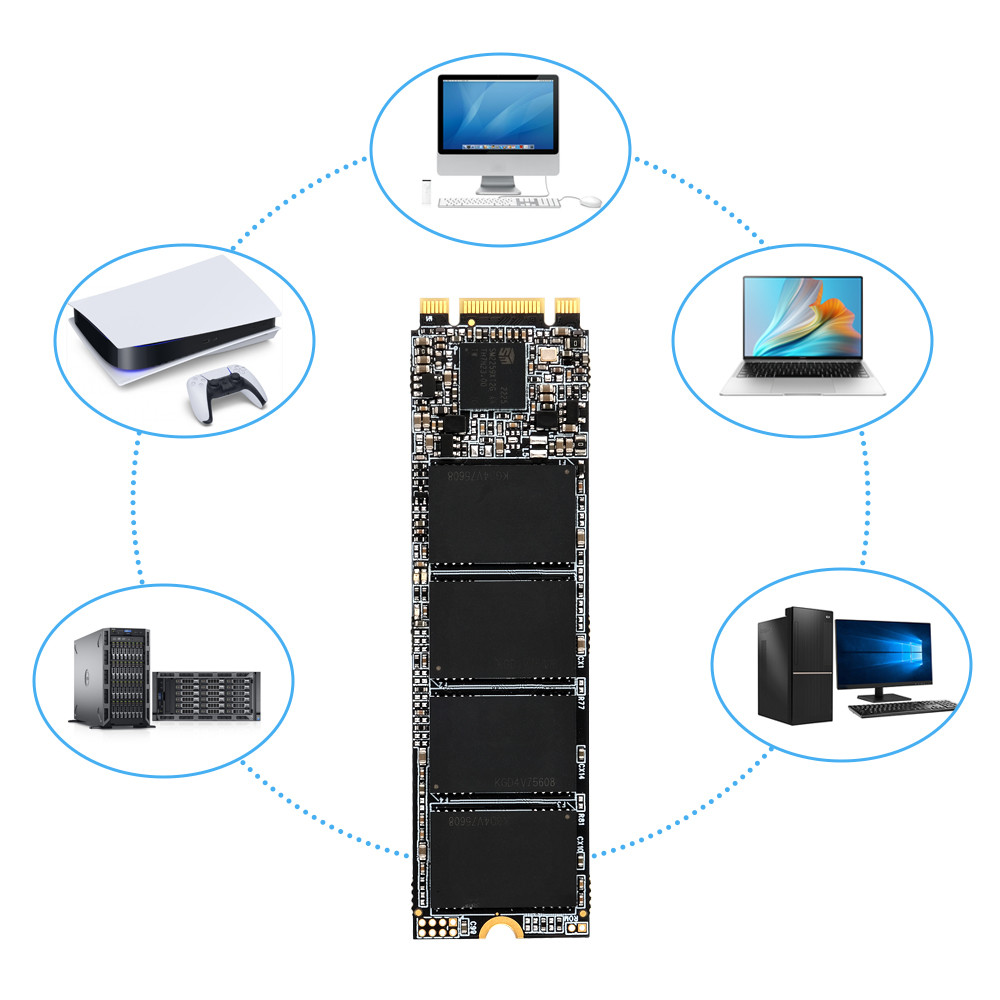 Commercial Hard Drive M.2 SATA SSD 512GB 256GB For Laptop Desktop Tablet PC