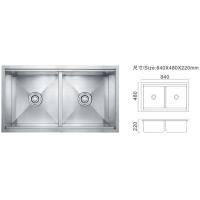 Buy cheap High Durability Double Bowls Kitchen Sinks 430mm Stainless Steel Kitchen Sinks product