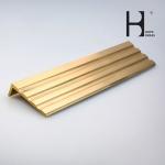 Shining Polishing 57% Cu Skidproof Brass Stair Nosing For Flooring Safety