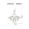 Buy cheap Modern Crystal Ceiling Chandelier Lighting Stainless Steel Fireflies Pendant Lamp nickel pendant light(WH-AP-542) from wholesalers